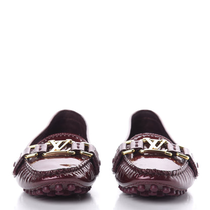 Louis Vuitton Patent Calfskin Oxford Loafers 34 Rouge Fauviste 2 of 10