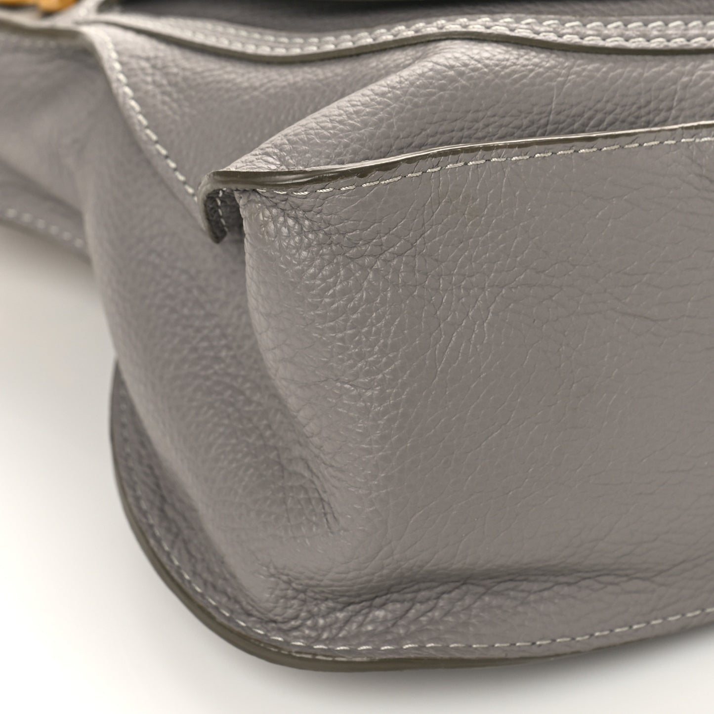 Calfskin Small Marcie Satchel Cashmere Grey