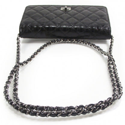Chanel Striped Reissue Wallet On Chain Black 5 of 11
