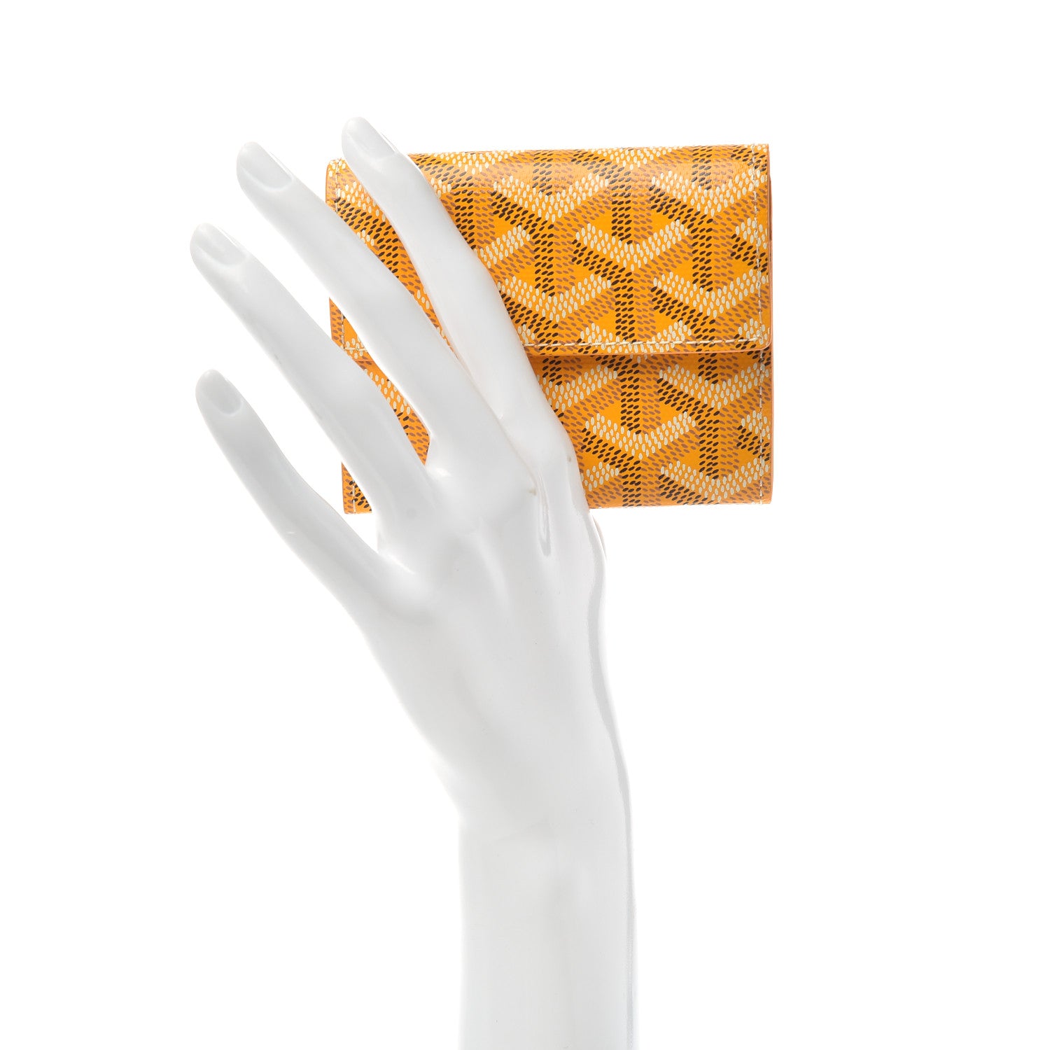 Goyard Goyardine Marigny Coin Purse Wallet Yellow 2 of 7