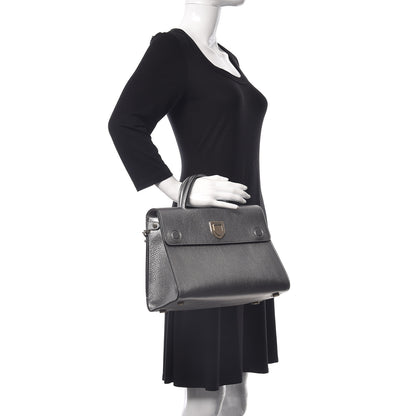 Christian Dior Metallic Grained Calfskin Medium Diorever Flap Silver 3 of 18