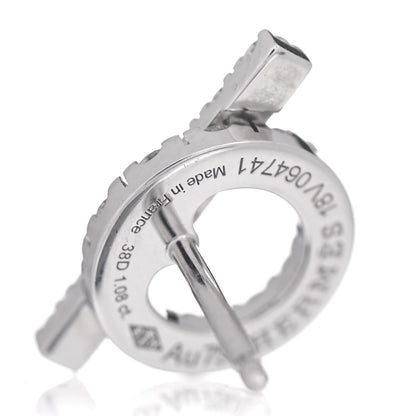 Hermes 18K White Gold Diamond Finesse Earrings 4 of 6