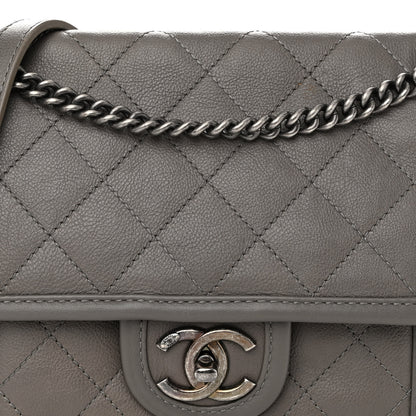 Chanel Calfskin Quilted Mini French Riviera Flap Grey 8 of 10