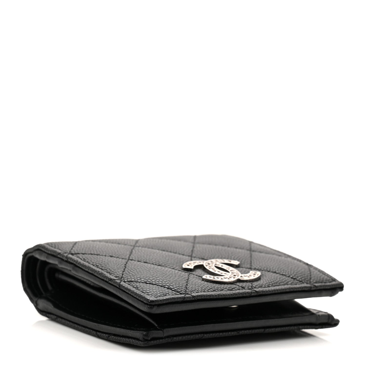 Chanel Caviar Quilted Small Bifold Wallet Black 4 of 10