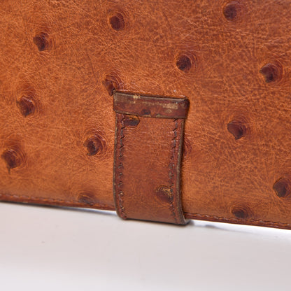 Hermes Ostrich Bearn Wallet Gold 11 of 17