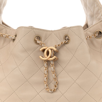 Chanel Caviar Quilted Small Chanel 25 Handbag Beige 8 of 11