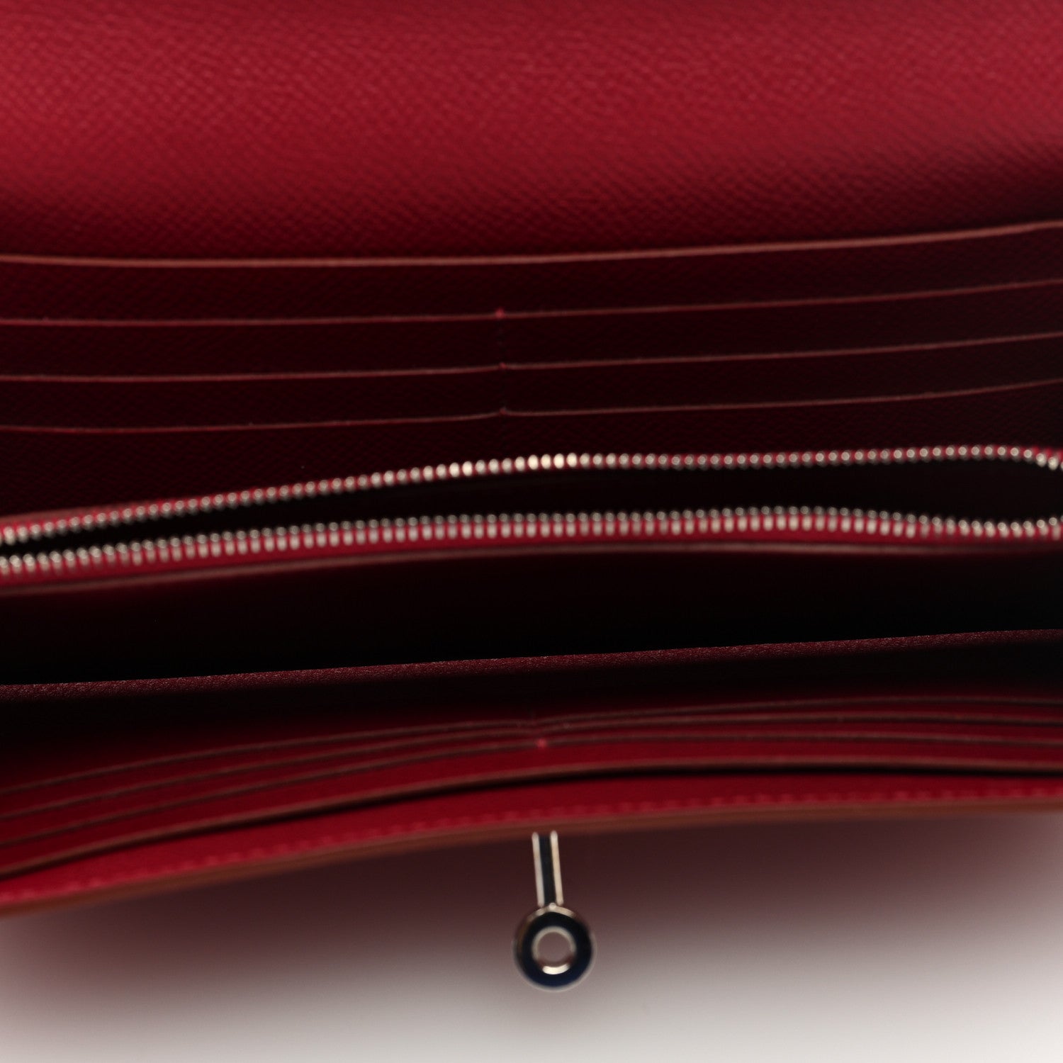 Hermes Epsom Kelly Longue Wallet Rouge Grenat 5 of 6