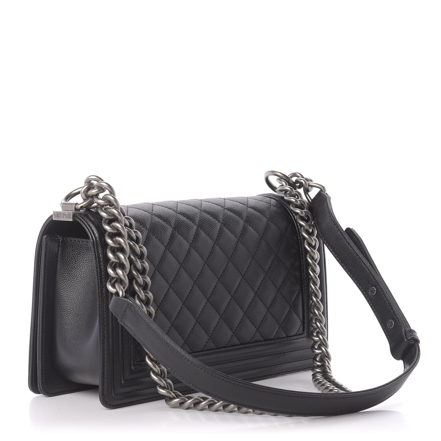 Chanel Caviar Quilted Medium Boy Flap Black 4 of 11