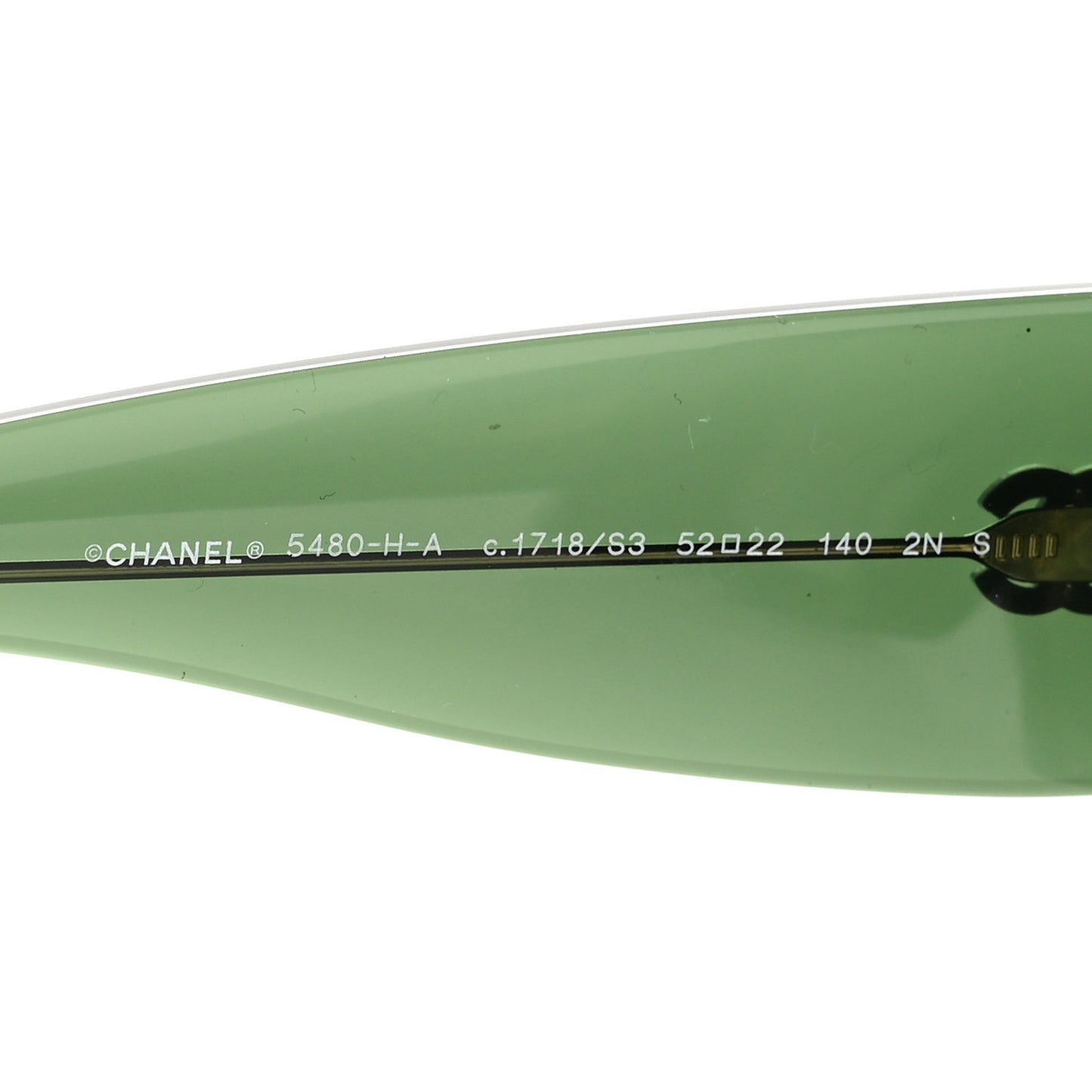 Acetate Pearl Rectangle Sunglasses 5480-H-A Dark Green