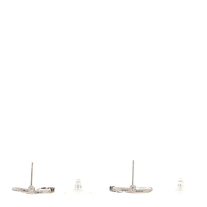 Chanel Crystal CC Starfall Earrings Silver 3 of 5