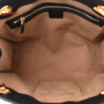 Gucci GG Supreme Monogram Medium Padlock Tote Black 5 of 11