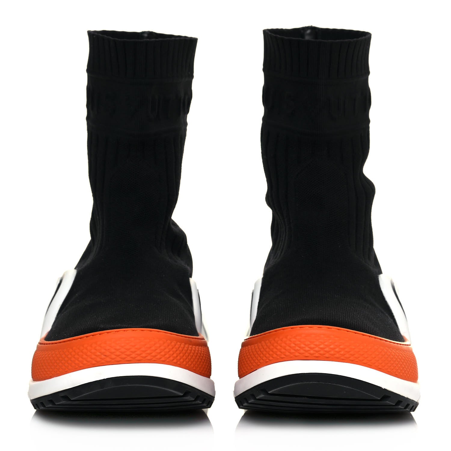 Louis Vuitton Stretch Textile LV Archlight Sneaker Boots 40 Black Orange 2 of 9
