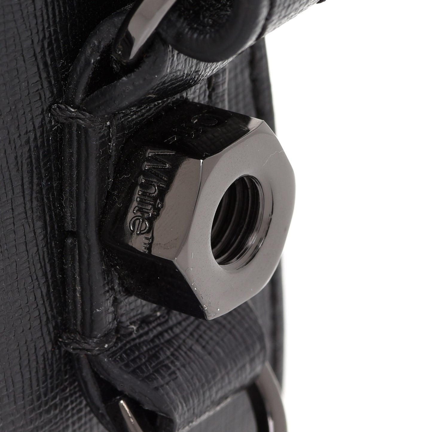 Calfskin Logo Belt Bag Crossbody Black