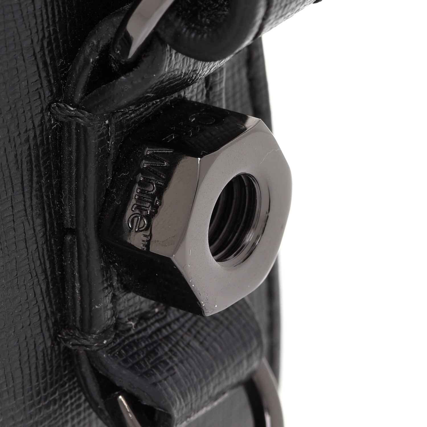 Off-White Calfskin Logo Belt Bag Crossbody Black 12 of 12