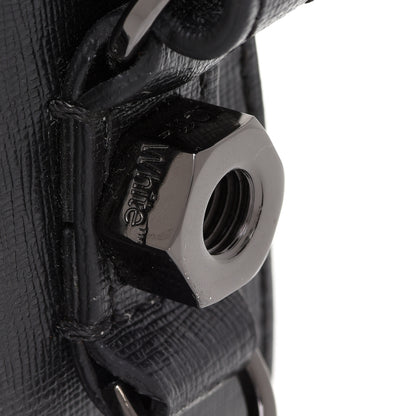 Off-White Calfskin Logo Belt Bag Crossbody Black 12 of 12