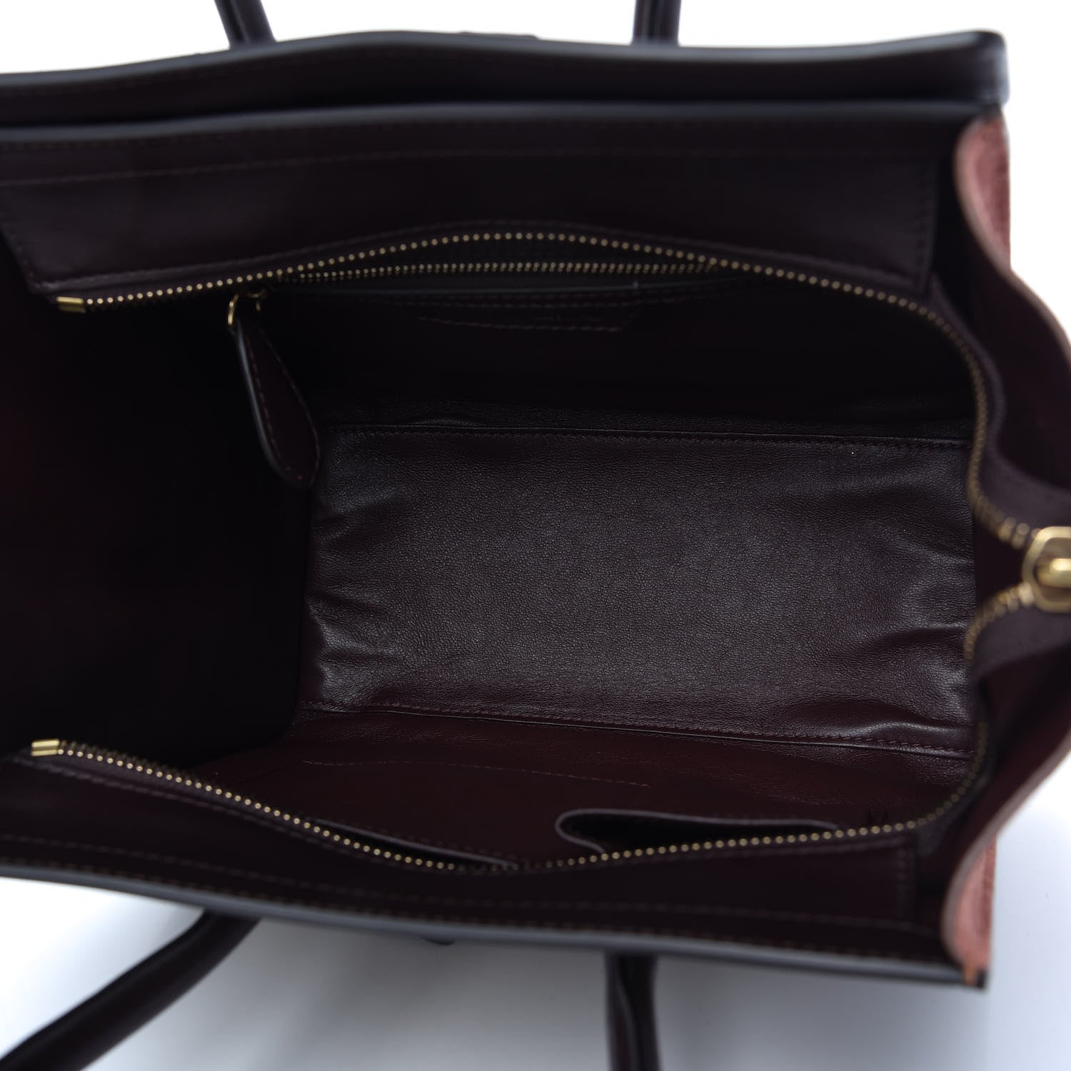 Celine Smooth Calfskin Suede Micro Tri-Color Luggage Beige 5 of 9