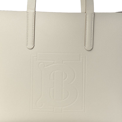 Burberry Calfskin Embossed Monogram Motif Medium Tote Limestone 9 of 9
