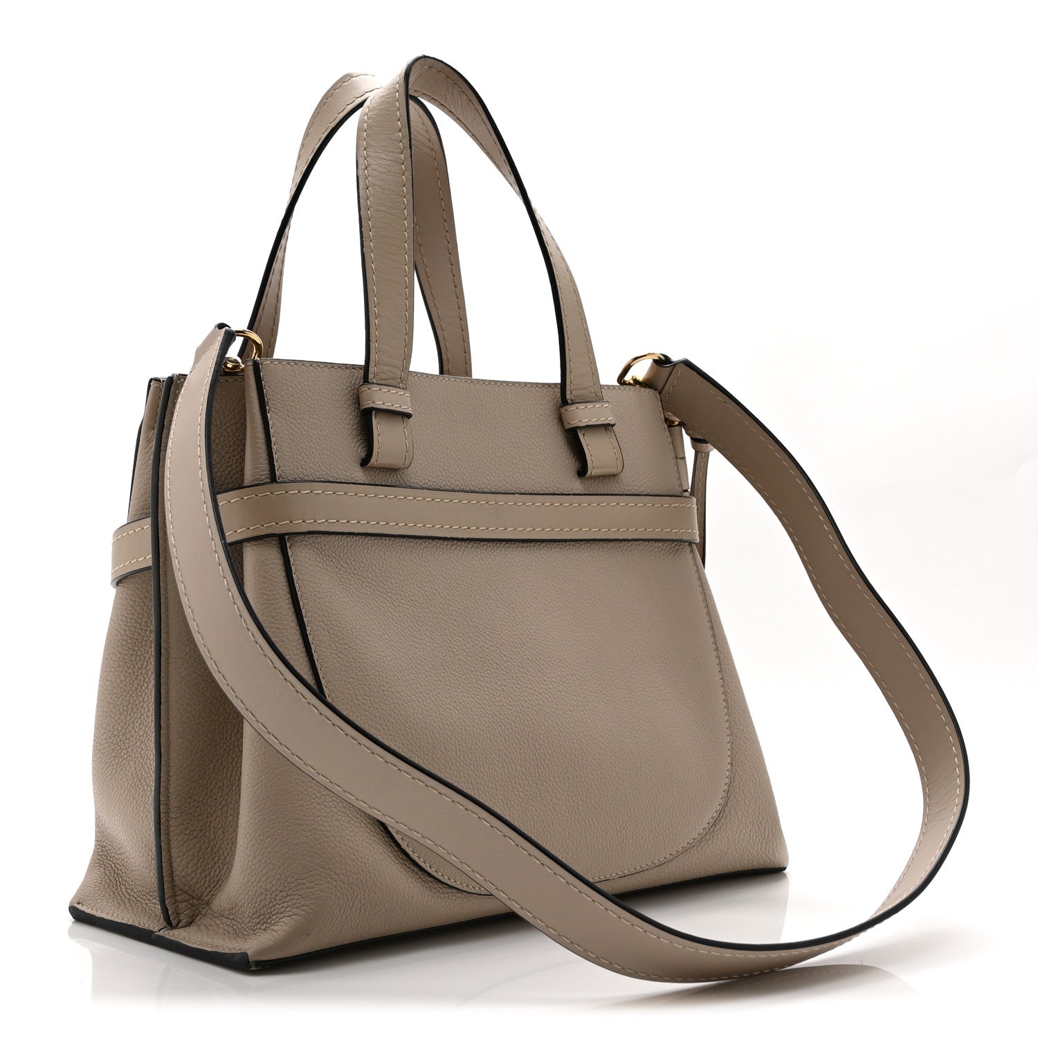 Loewe Calfskin Mini Gate Tote Light Oat 3 of 9