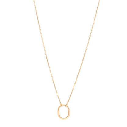 Tiffany 18K Yellow Gold Small Lock Pendant Necklace 1 of 6
