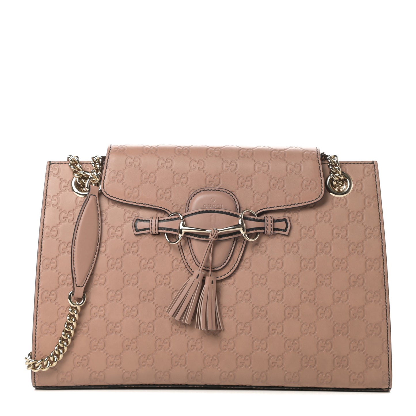 Guccissima Large Emily Chain Shoulder Bag Camelia