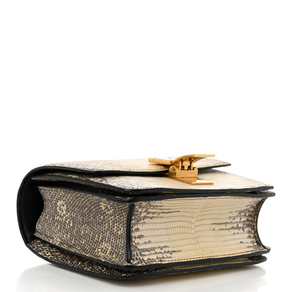 Celine Lizard Medium Classic Box Flap Bag Natural 4 of 10