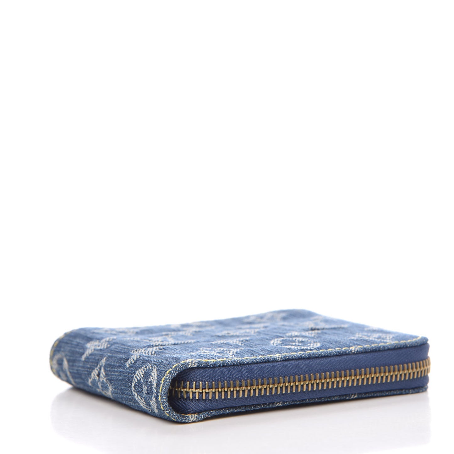 Denim Mini Zippy Wallet Blue