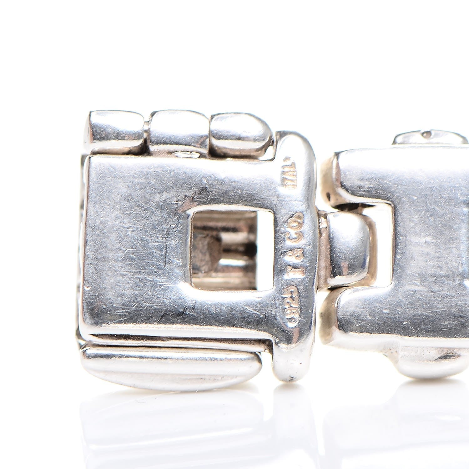 Tiffany Sterling Silver Basket Weave Bracelet 5 of 5