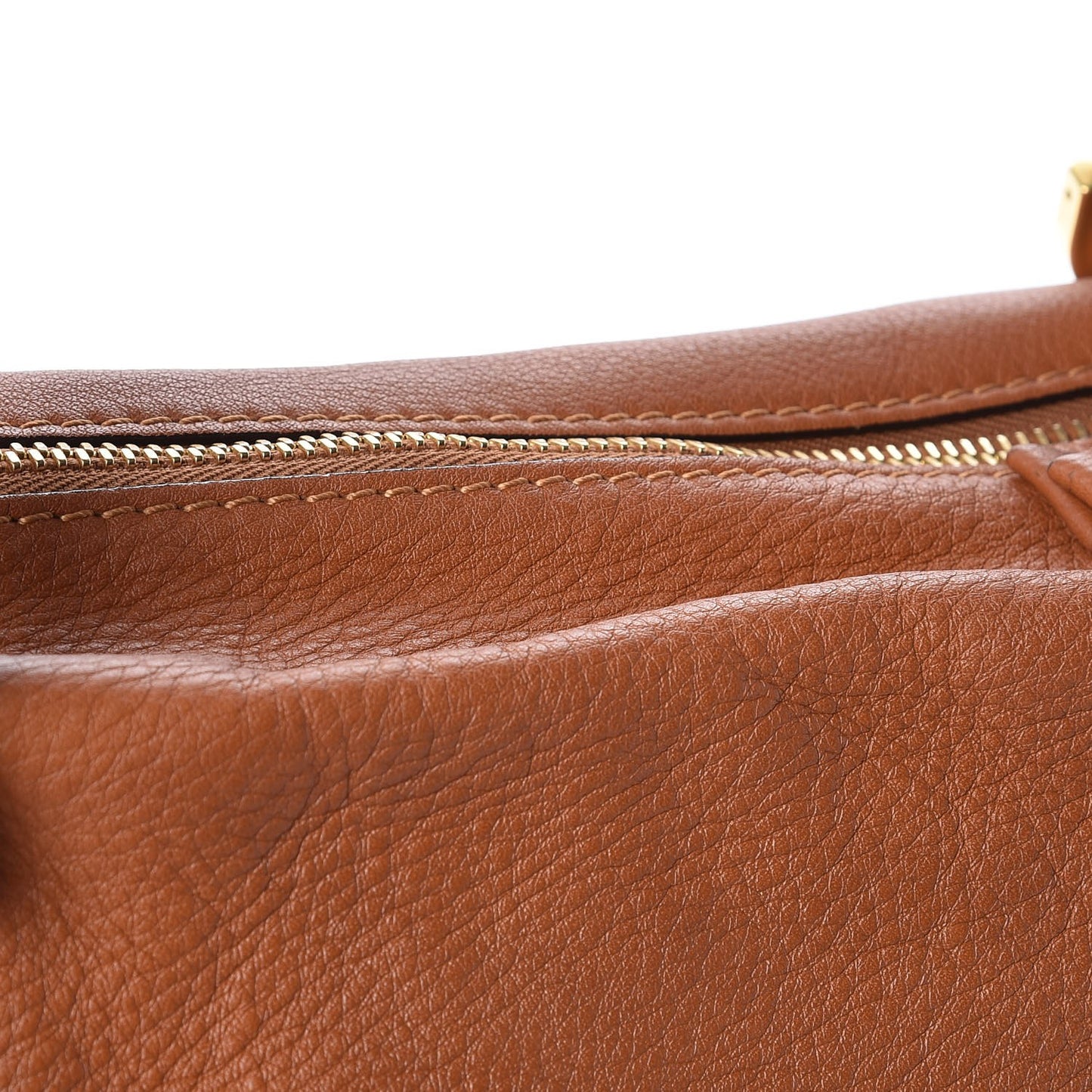 Calfskin Large Marcie Satchel Tan