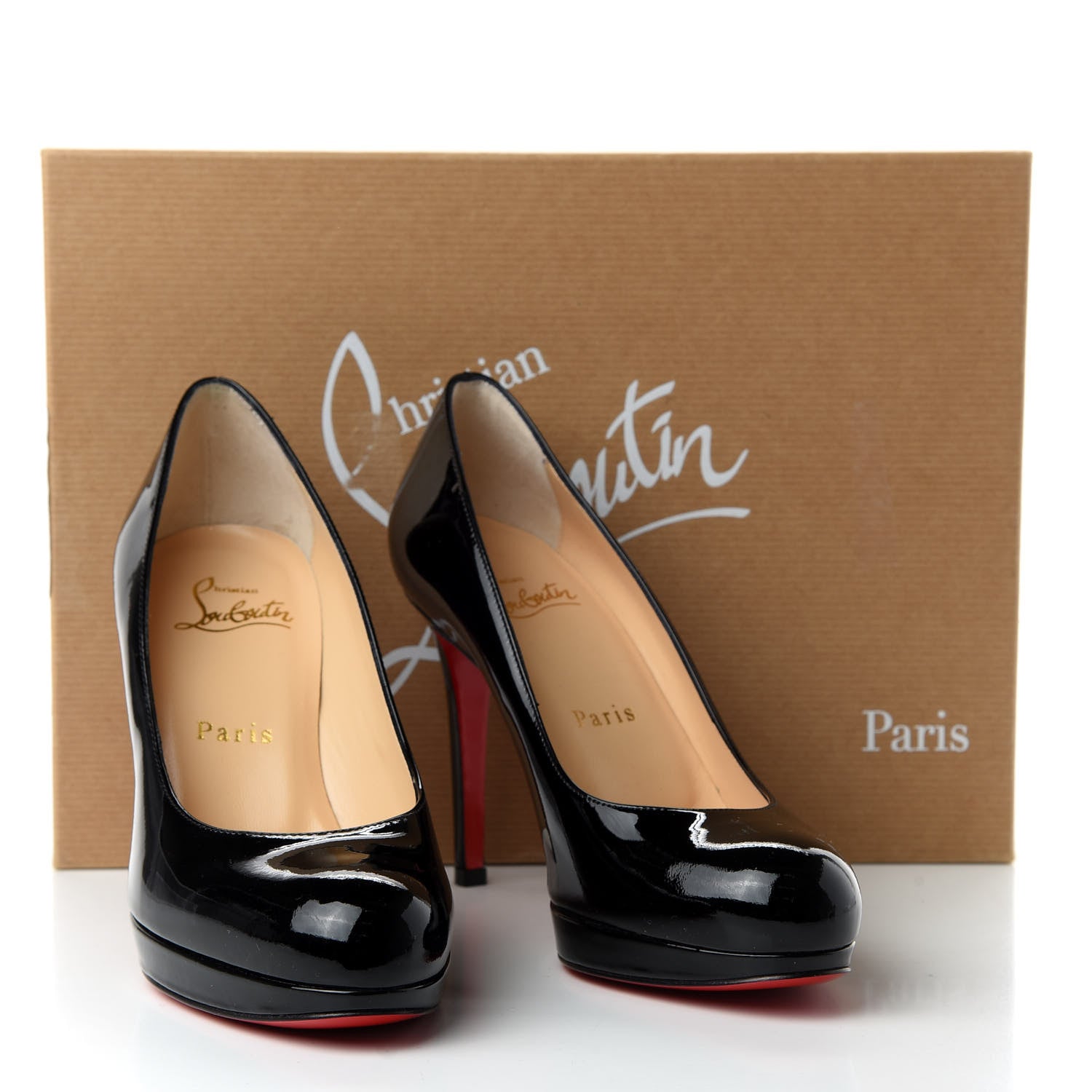 Christian Louboutin Patent New Simple 100 Pumps 35 Black 9 of 9