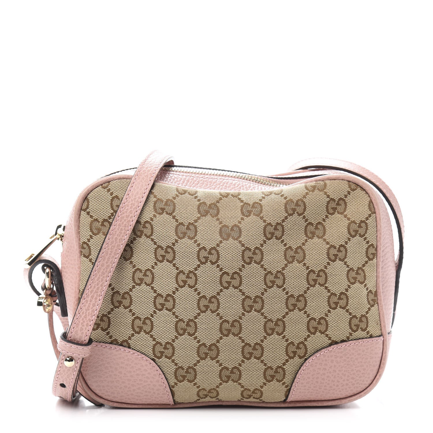Gucci Monogram Mini Bree Messenger Bag Beige Soft Pink 1 of 11