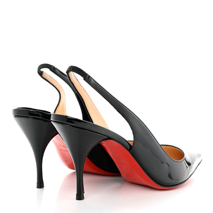 Christian Louboutin Patent Clare Sling 80 Pumps 35.5 Black 4 of 8