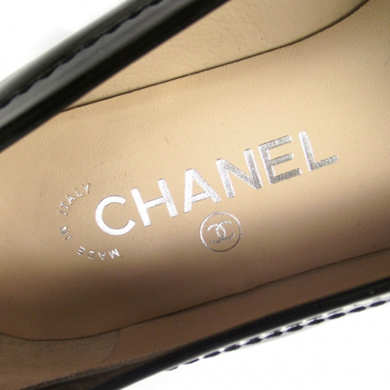 Patent Leather Loafers Black