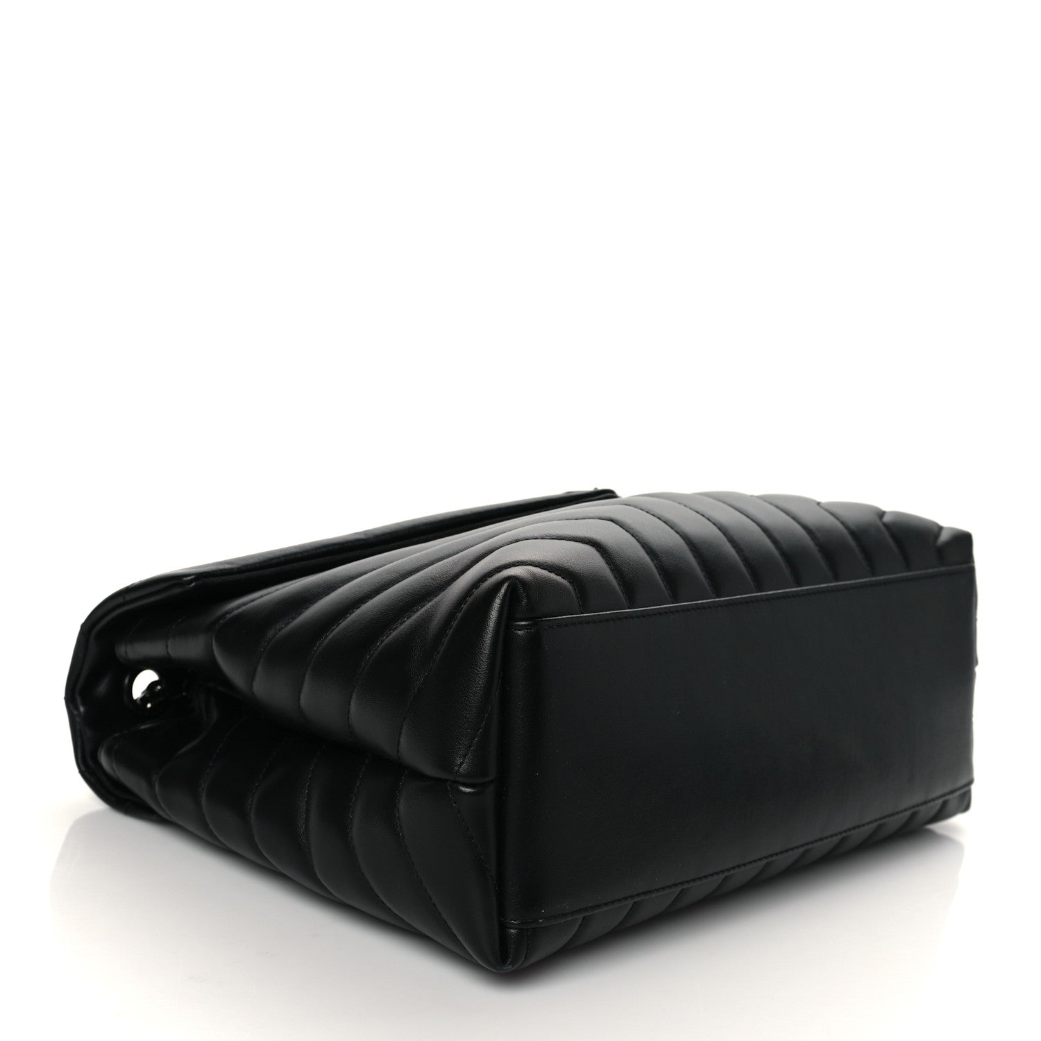 Saint Laurent Calfskin Y Quilted Monogram Medium Loulou Chain Satchel Black 4 of 9