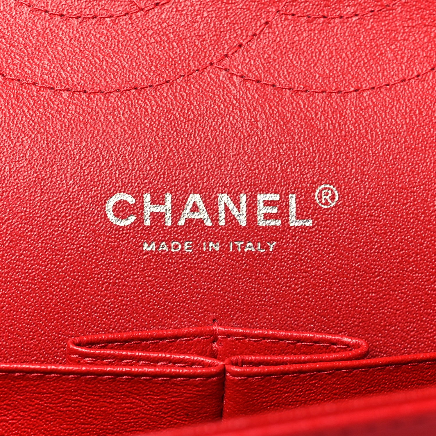 Chanel Lambskin Quilted Jumbo Double Flap Red 6 of 10