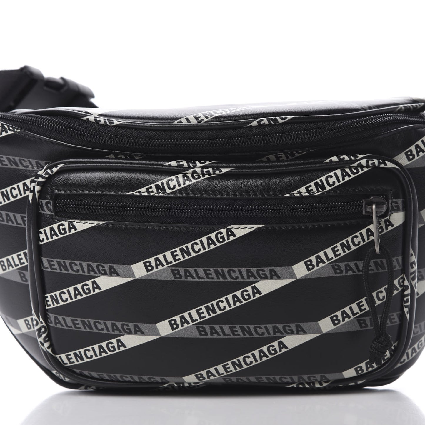 Smooth Calfskin Losange Monogram Explorer Belt Bag Black Grey