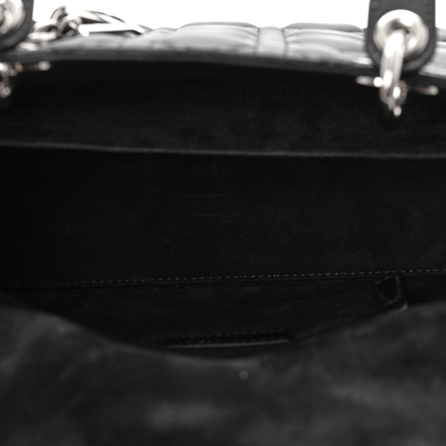 Lambskin Cannage Medium Lady Dior Black