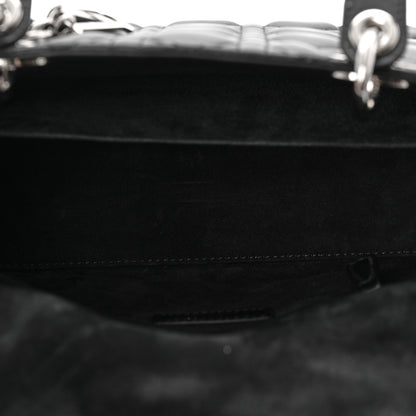 Christian Dior Lambskin Cannage Medium Lady Dior Black 5 of 10