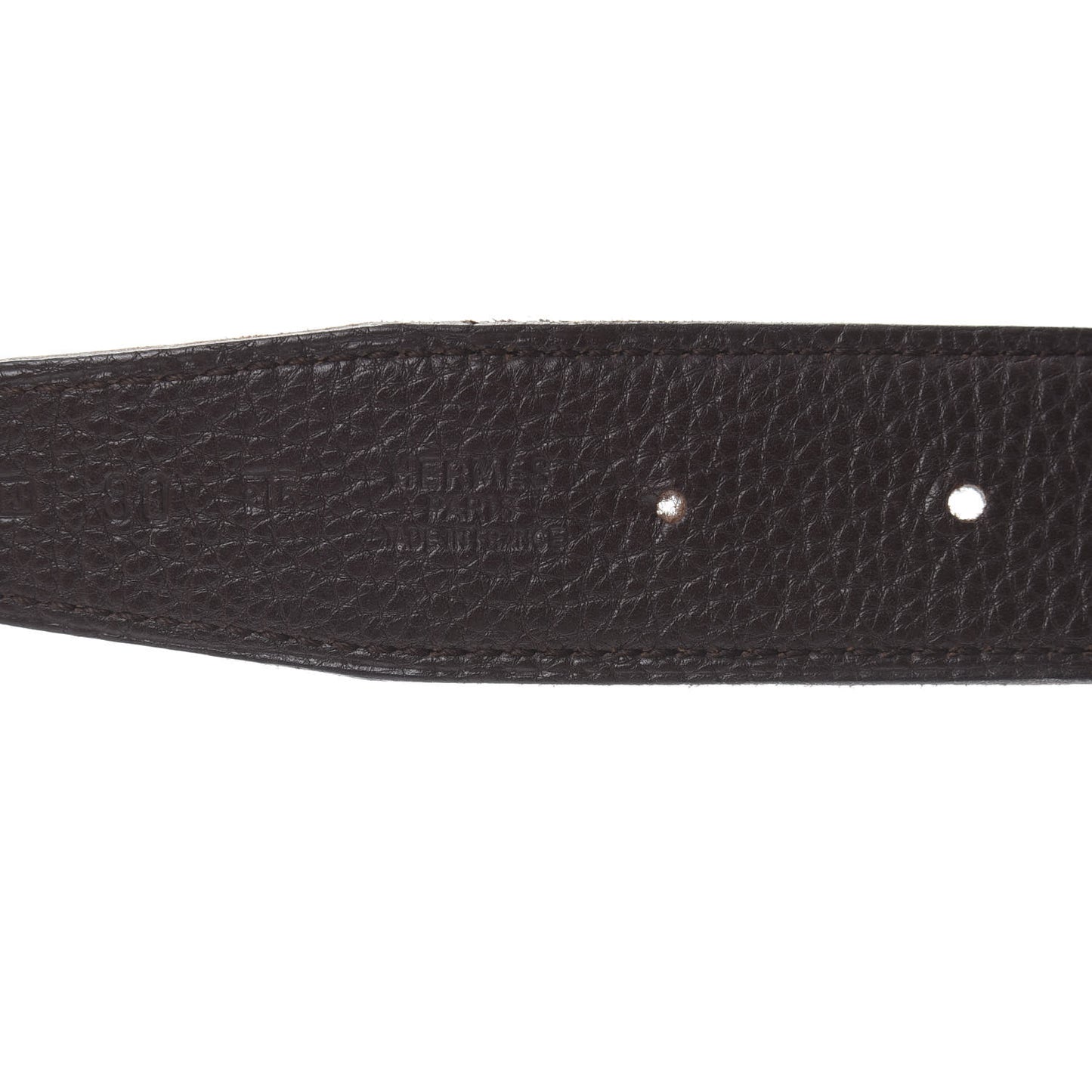 Box Togo 32mm H Belt Strap 80 Black Chocolate