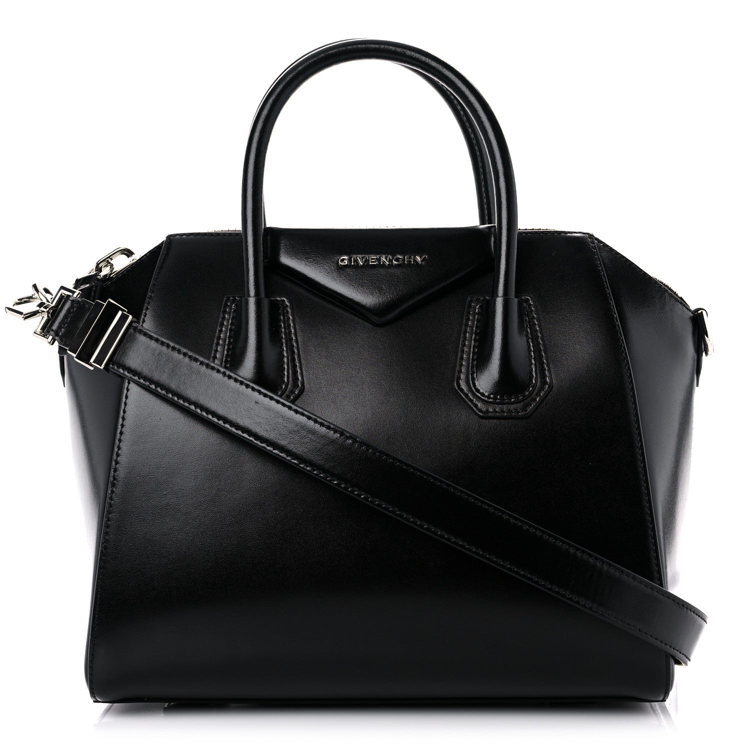 Givenchy Shiny Lord Calfskin Small Antigona Black 1 of 9
