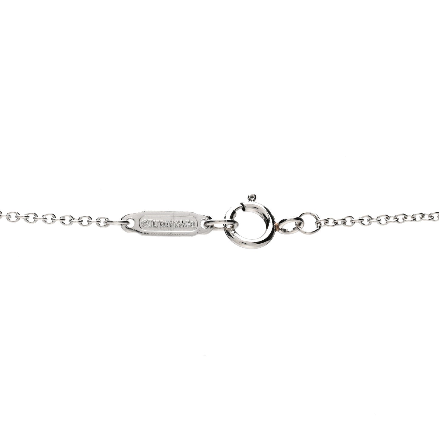Platinum 18K Yellow Gold Diamond Floret Key Pendant Necklace