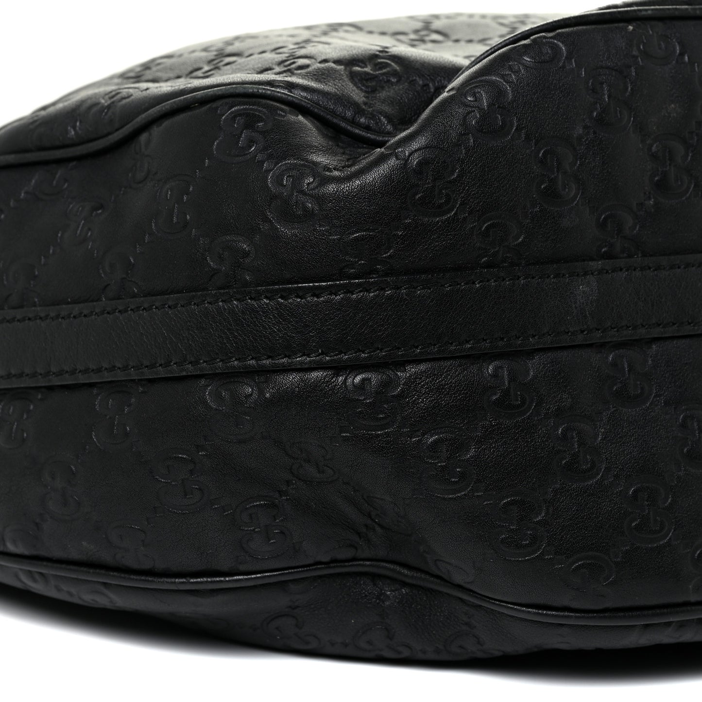 Guccissima Large GG Twins Hobo Black