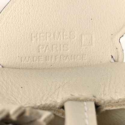 Hermes Milo Lambskin Matte Alligator Touch Grigri Rodeo Pegase Horse Bag Charm PM Craie Nata Beton 3 of 5