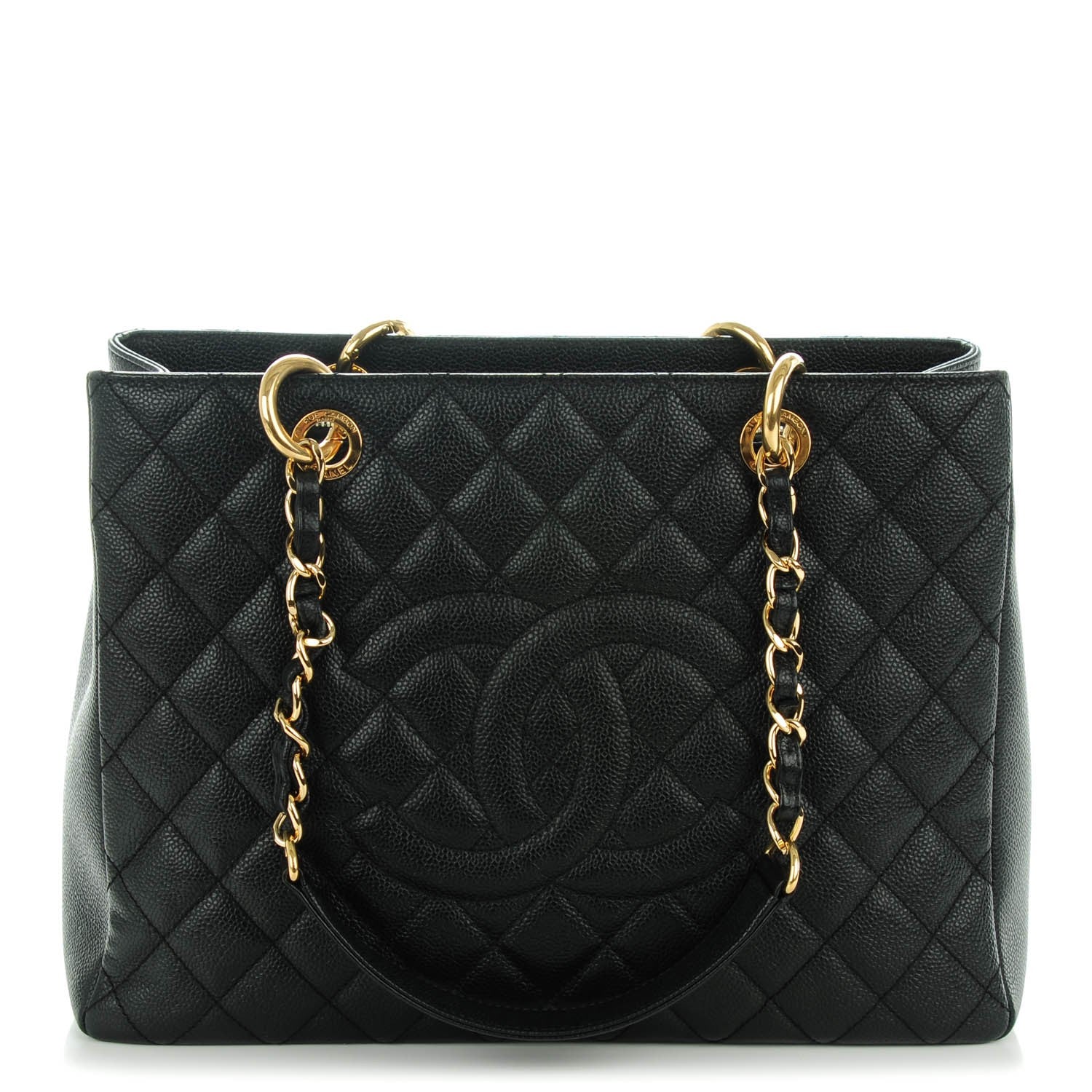 Chanel Caviar Quilted Grand Shopping Tote GST Black 1 of 7