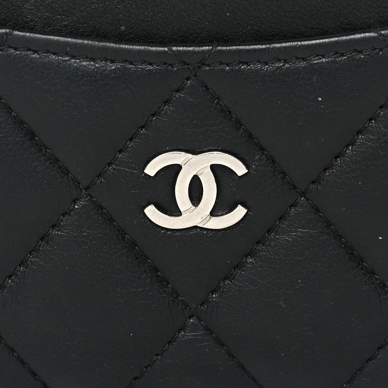 Chanel Lambskin Quilted Card Holder Black 9 of 9
