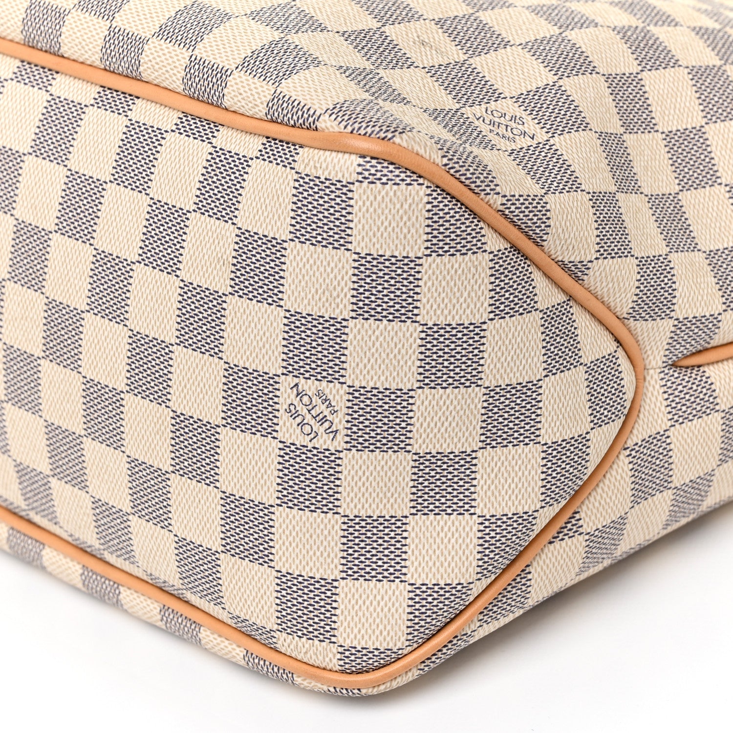 Louis Vuitton Damier Azur Delightful MM Rose Ballerine 9 of 15