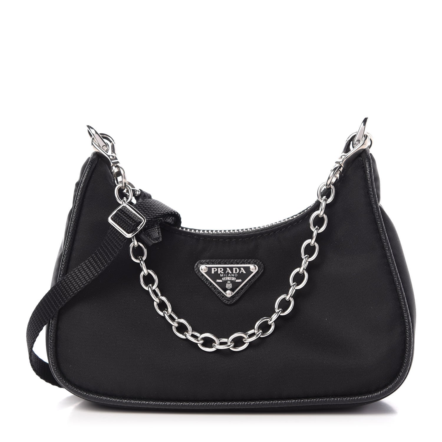 Prada Tessuto Nylon Mini Re-Edition 2000 Shoulder Bag Black 1 of 10