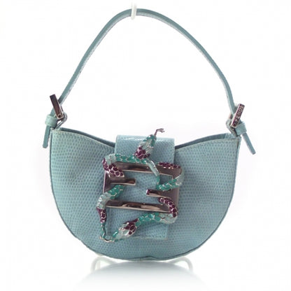 Fendi Lizard Snakeskin Flap Mini Handbag 1 of 10