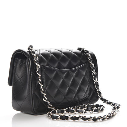 Chanel Lambskin Quilted Mini Rectangular Flap Black 3 of 8