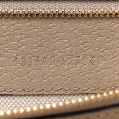 Gucci GG Supreme Monogram Textured Dollar Calfskin Web Medium Ophidia Shopping Tote Beige Mystic White Oatmeal 7 of 12