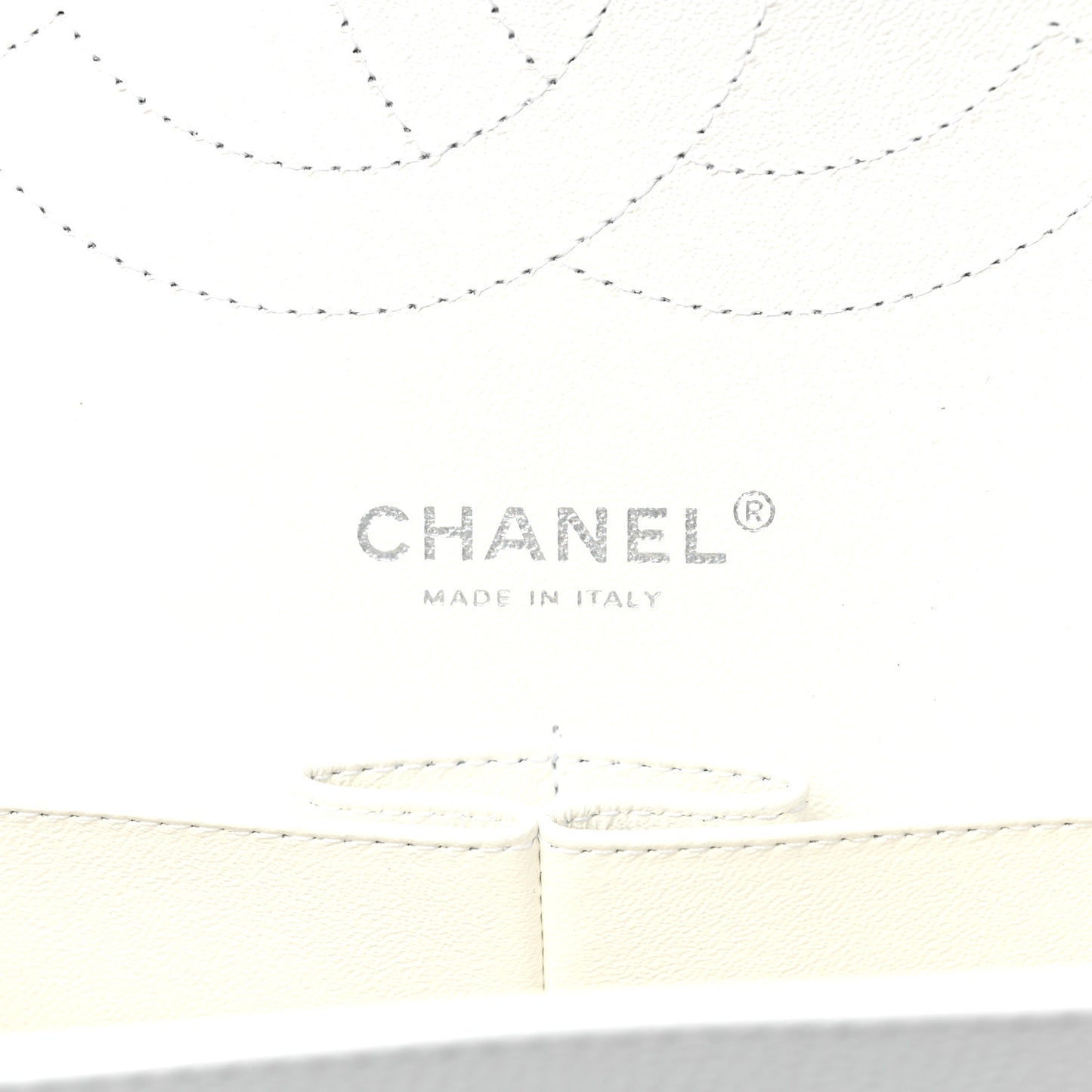 Caviar Quilted Jumbo Double Flap White